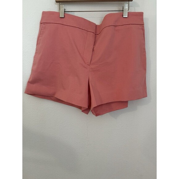 NEW Ann Taylor Loft The Riviera Short Shorts Women's 12 Orange Pink Coral Flaw - Picture 1 of 8